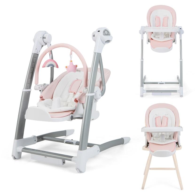 Recalled HONEYJOY 3-in-1 Infant Swing, High Chair and Booster Seat model BE10019US-PI in pink