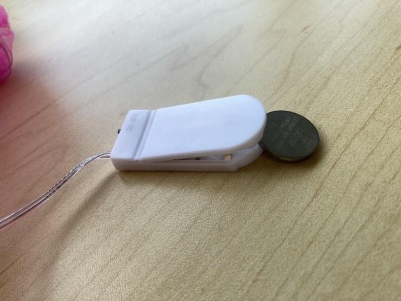 The recalled Bmrwtg children's tutu skirts have a battery compartment with lithium coin batteries