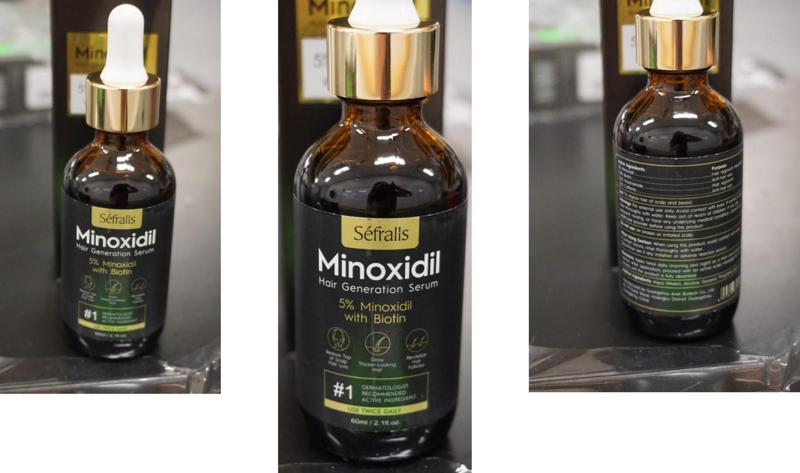 Recalled Séfralls Minoxidil Hair Generation Serum