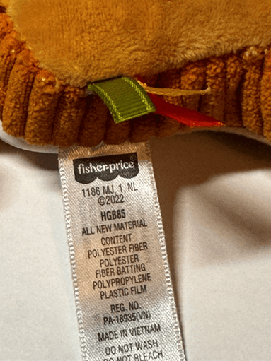 Recalled Brunch & Go Stroller Toy Tag with model number