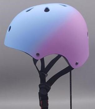 Recalled Wemfg Children's Multi-Purpose Bike Helmet – blue and pink